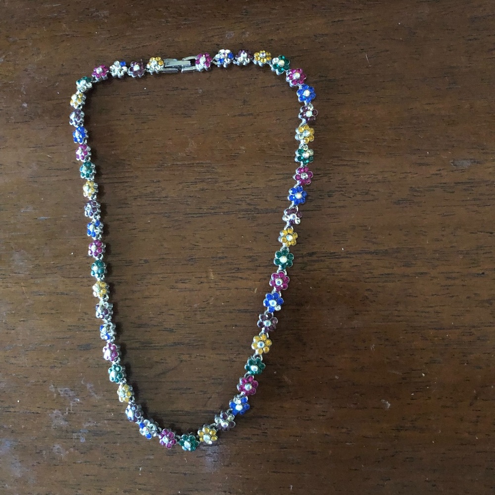 Temporarily misplaced-
Vintage Crystal Daisy Necklace 742 $15 or $12 w/offer
